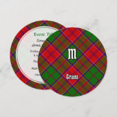 Clan Grant Tartan Einladung (Vorne/Hinten)