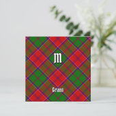 Clan Grant Tartan Einladung (Stehend Vorderseite)