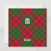 Clan Grant Tartan Einladung (Vorderseite)