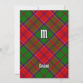 Clan Grant Tartan Einladung (Vorderseite)