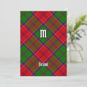 Clan Grant Tartan Einladung (Stehend Vorderseite)