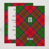 Clan Grant Tartan Einladung (Vorne/Hinten)