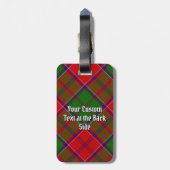 Clan Grant Tartan Gepäckanhänger (Rückseite vertikal)