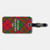 Clan Grant Tartan Gepäckanhänger (Rückseite horizontal)
