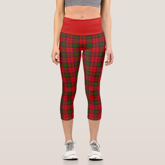 Clan Grant Tartan Kariert Capri Leggings (Vorderseite)