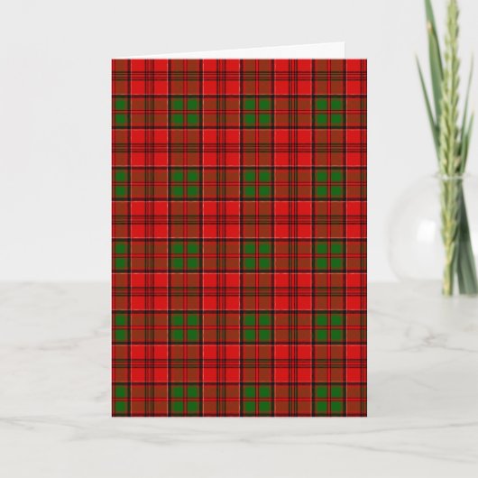 Clan Grant Tartan Karte (Vorderseite)