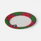 Clan Grant Tartan Pappteller (Schrägansicht)