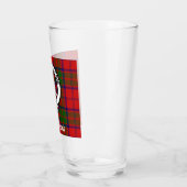 Clan Grant Tartan und Wappen Abzeichen Glas (Links)