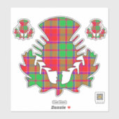 Clan Grant Thistle Sticker (Blatt)