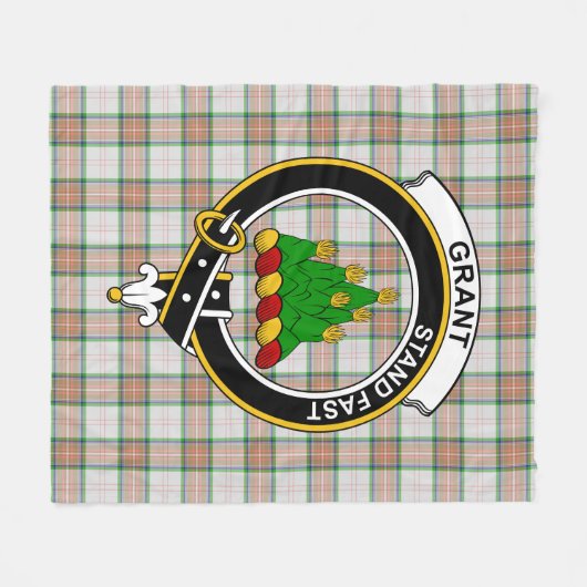 Clan Grant von Auchnarrow Tartan Kariert Fleecedecke (Vorderseite (Horizontal))