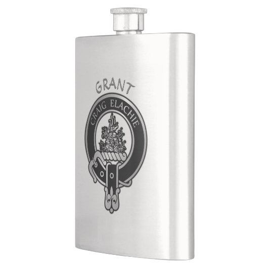 Clan Grant Wappen Flask Flachmann (Links)