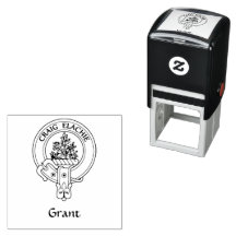 Clan Grant Wappen Rubber Briefmarke