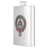 Clan Grant Wappen & Tartan Flask Flachmann (Links)