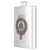 Clan Grant Wappen & Tartan Flask Flachmann (Links)
