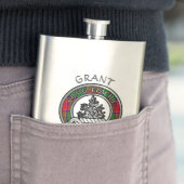Clan Grant Wappen & Tartan Flask Flachmann (Beispiel)
