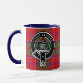 Clan Grant Wappen & Tartan Tasse