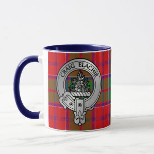 Clan Grant Wappen & Tartan Tasse