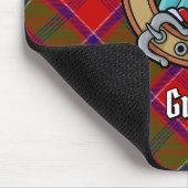 Clan Grant-Wappen über Tartan Mousepad (Ecke)