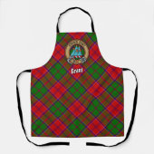 Clan Grant-Wappen über Tartan Schürze (Vorderseite)