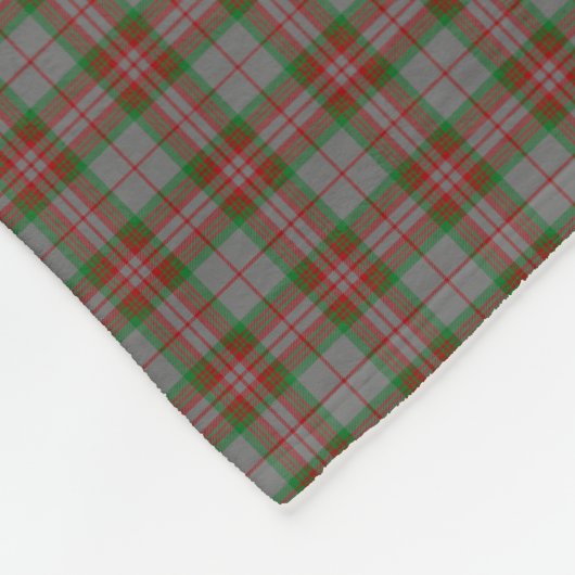 Clan Gray Tartan Fleecedecke (Ecke)