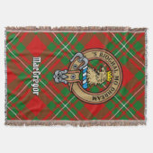 Clan Gregor Crest over Tartan Decke (Vorderseite)