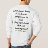 Clan Gregor Gedicht-an Rückseite T-Shirt (Rückseite)