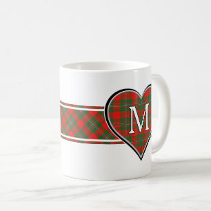 Clan Gregor MacGregor Tartan Heart Kaffeetasse