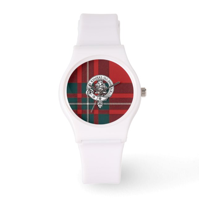 Clan Gregor / MacGregor Watch, White Sport Armbanduhr (Vorderseite)