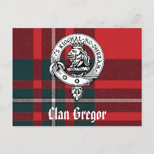 Clan Gregor Postcards Postkarte (Vorderseite)