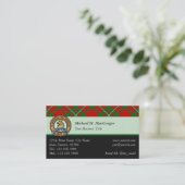Clan Gregor Tartan Business Card Visitenkarte (Stehend Vorderseite)