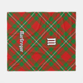 Clan Gregor Tartan Fleece Blanket (Vorderseite (Horizontal))