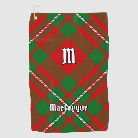 Clan Gregor Tartan Golf Towel Golfhandtuch (Vorderseite)