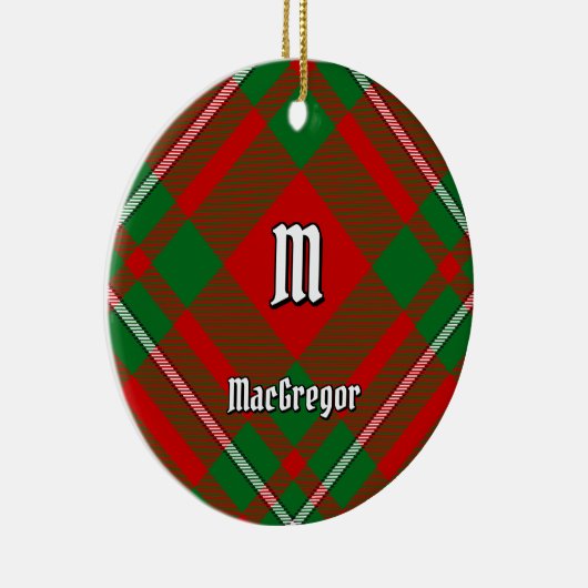 Clan Gregor Tartan Keramik Ornament (Rechts)