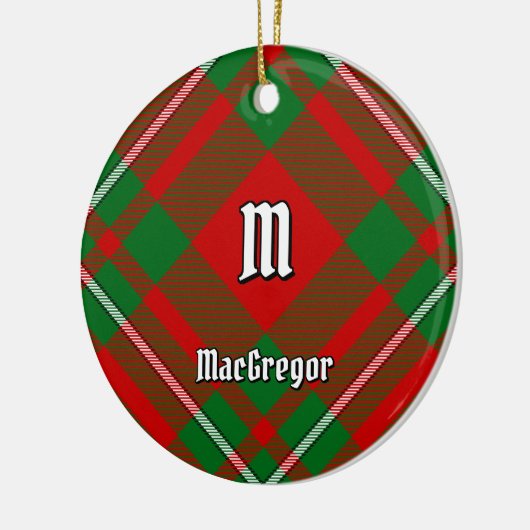 Clan Gregor Tartan Keramik Ornament (Links)