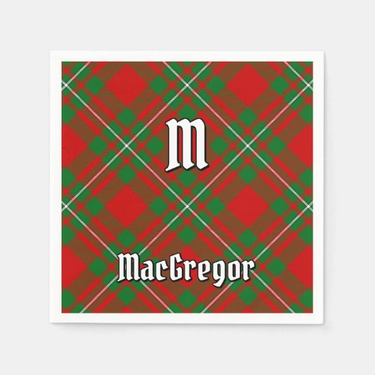 Clan Gregor Tartan Napkins Serviette (Vorderseite)