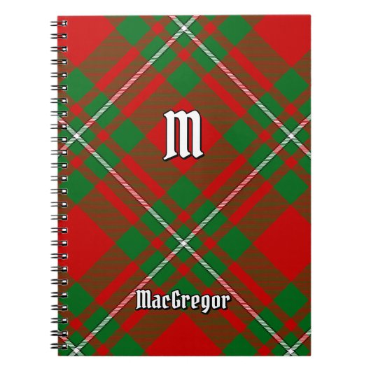 Clan Gregor Tartan Notebook Notizblock (Vorderseite)