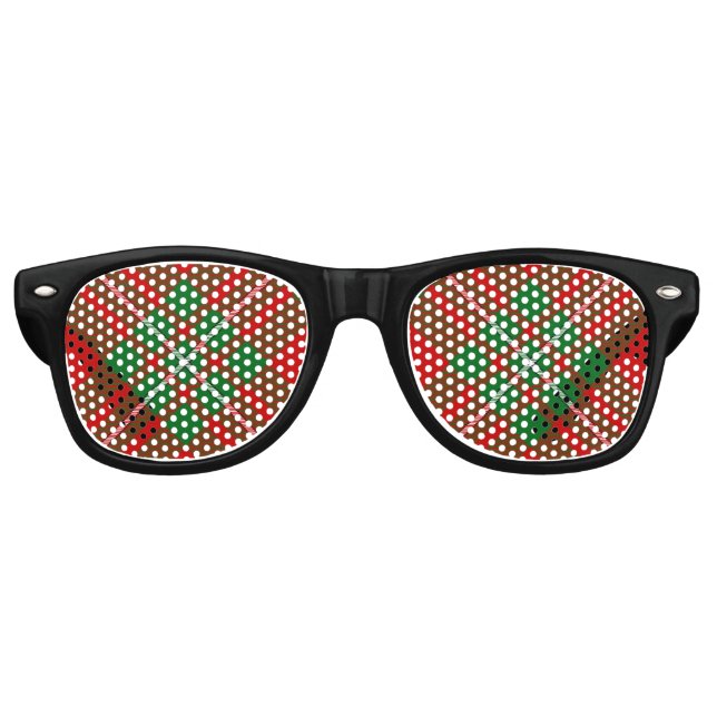 Clan Gregor Tartan Retro Sonnenbrille (Vorderseite)