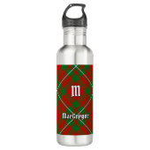 Clan Gregor Tartan Stainless Steel Water Flasche Edelstahlflasche (Vorderseite)