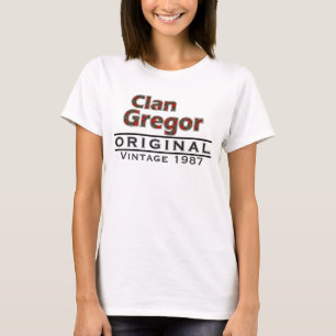 Clan Gregor Vintag anpassen T-Shirt