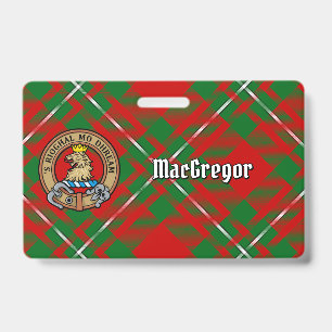 Clan Gregor-Wappen auf Tartan Ausweis