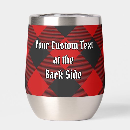 Clan Gregor Wappen über Rob Roy Tartan (Rückseite)