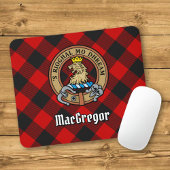 Clan Gregor Wappen über Rob Roy Tartan Mousepad