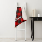 Clan Gregor Wappen über Rob Roy Tartan Sherpadecke (Beispiel)