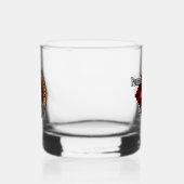 Clan Gregor Wappen über Rob Roy Tartan Whiskyglas (Links)
