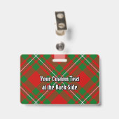 Clan Gregor Wappen über Tartan Ausweis (Rückseite mit Clip)