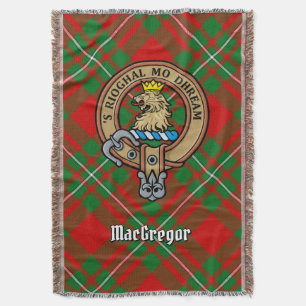 Clan Gregor-Wappen über Tartan Decke
