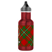 Clan Gregor Wappen über Tartan Edelstahlflasche (Rechts)