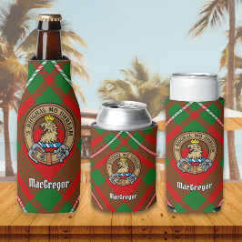 Clan Gregor Wappen über Tartan Flasche Cooler Flaschenkühler