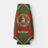Clan Gregor Wappen über Tartan Flasche Cooler Flaschenkühler (Vorderseite)