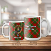 Clan Gregor Wappen über Tartan Kaffeetasse